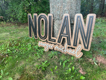 Load image into Gallery viewer, Custom Wooden Name Sign Cutout