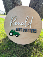 Load image into Gallery viewer, Personalized Tractor Name Sign