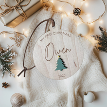 Load image into Gallery viewer, First Christmas Personalized Ornament