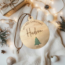 Load image into Gallery viewer, First Christmas Personalized Ornament
