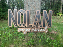 Load image into Gallery viewer, Custom Wooden Name Sign Cutout