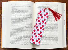 Load image into Gallery viewer, Cozy Bookmarks • Floral bookmarks • Strawberries
