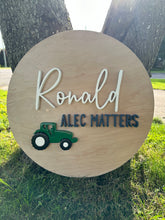 Load image into Gallery viewer, Personalized Tractor Name Sign