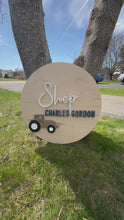 Load and play video in Gallery viewer, Personalized Tractor Name Sign
