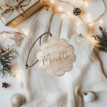 Load image into Gallery viewer, Personalized My First Christmas Ornament - Flower Shape
