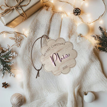 Load image into Gallery viewer, Personalized My First Christmas Ornament - Flower Shape
